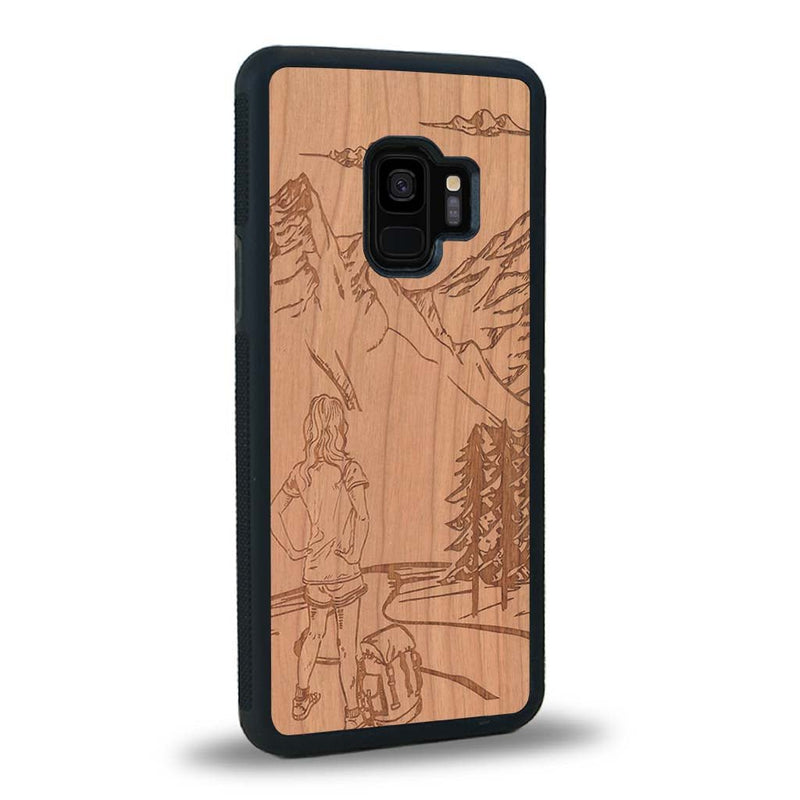 Coque Samsung S9 - L'Exploratrice - Coque en bois