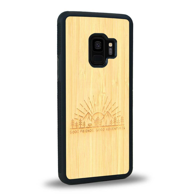 Coque Samsung S9+ - Sunset Lovers - Coque en bois