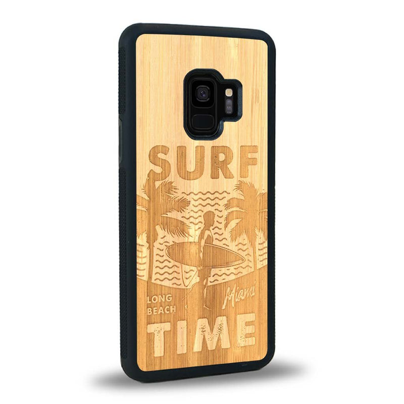 Coque Samsung S9 - Surf Time - Coque en bois