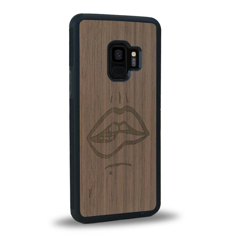 Coque Samsung S9+ - The Kiss - Coque en bois