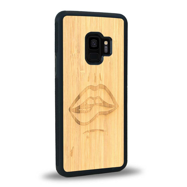 Coque Samsung S9+ - The Kiss - Coque en bois
