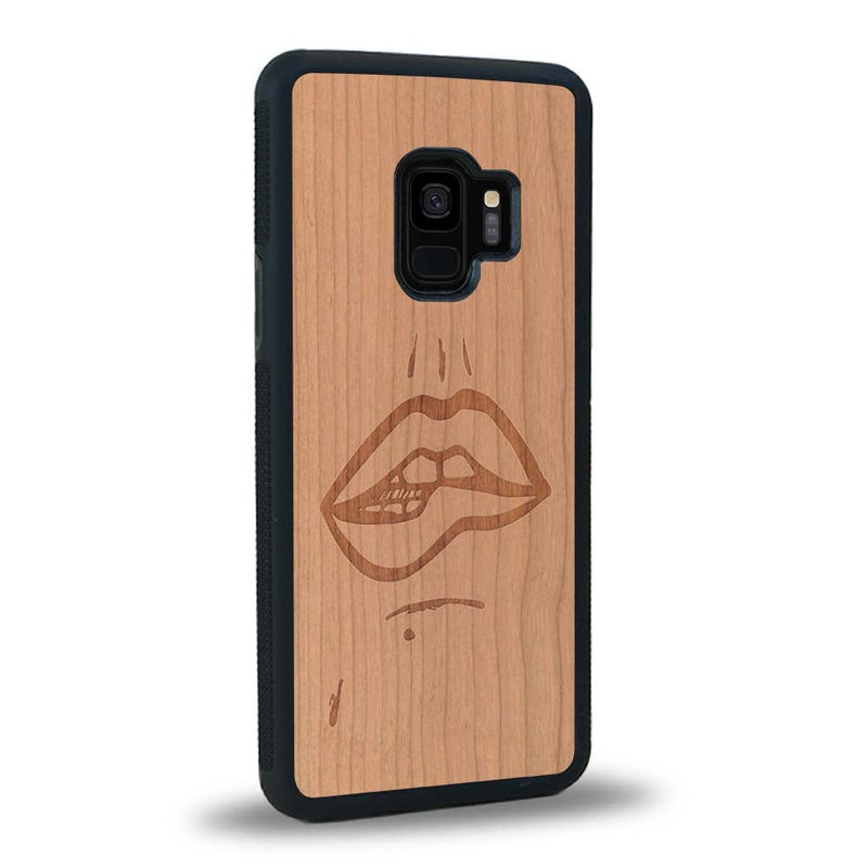 Coque Samsung S9+ - The Kiss - Coque en bois