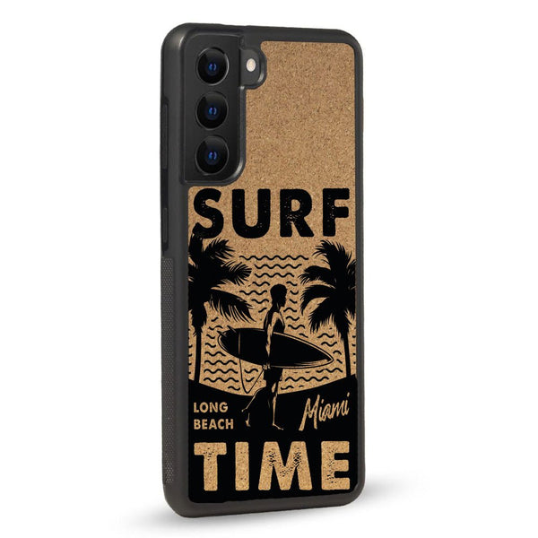 Coque Samsung - Surf time - Coque en bois