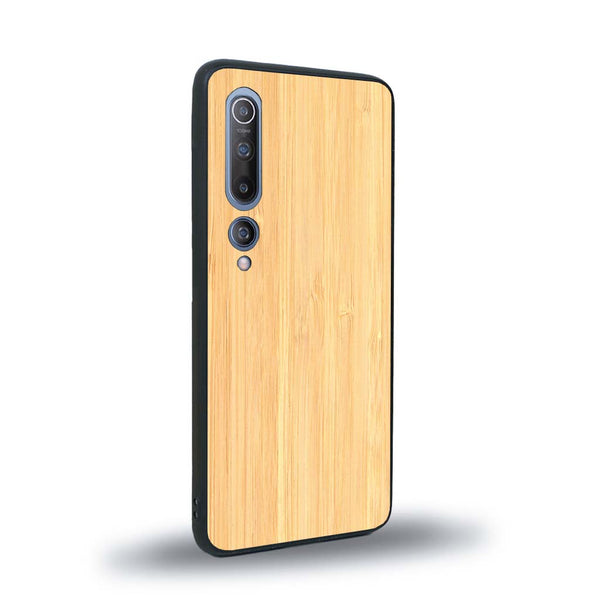 Coque de protection en bois véritable fabriquée en France pour Xiaomi Mi 10 sans gravure avec un design minimaliste et moderne