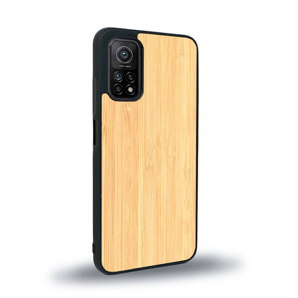 Coque de protection en bois véritable fabriquée en France pour Xiaomi Mi 10T Pro sans gravure avec un design minimaliste et moderne