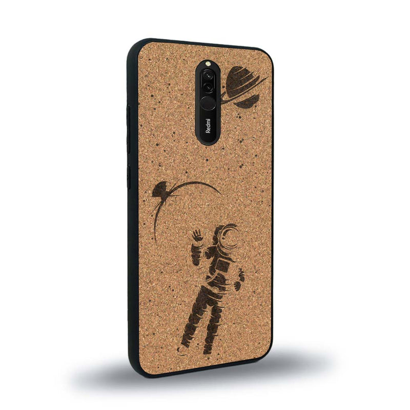 Coque de protection en bois véritable fabriquée en France pour Xiaomi Mi 9T sur le thème des astronautes