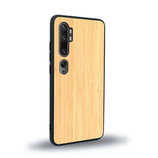 Coque de protection en bois véritable fabriquée en France pour Xiaomi Mi Note 10 Pro sans gravure avec un design minimaliste et moderne
