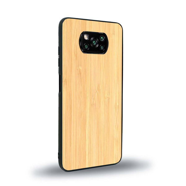 Coque de protection en bois véritable fabriquée en France pour Xiaomi Poco X3 Nfc sans gravure avec un design minimaliste et moderne