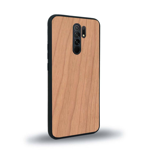 Coque de protection en bois véritable fabriquée en France pour Xiaomi Redmi 9 sans gravure avec un design minimaliste et moderne