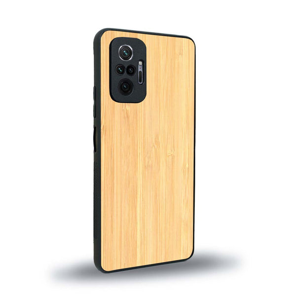 Coque de protection en bois véritable fabriquée en France pour Xiaomi Redmi Note 10 Pro sans gravure avec un design minimaliste et moderne