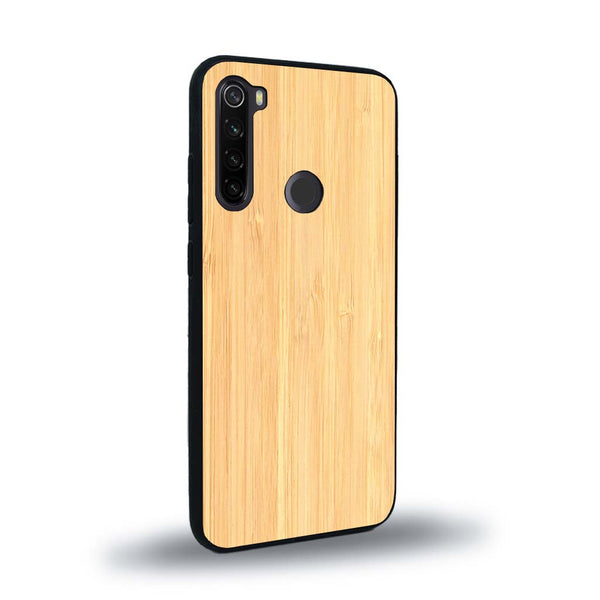 Coque de protection en bois véritable fabriquée en France pour Xiaomi Redmi Note 8 sans gravure avec un design minimaliste et moderne