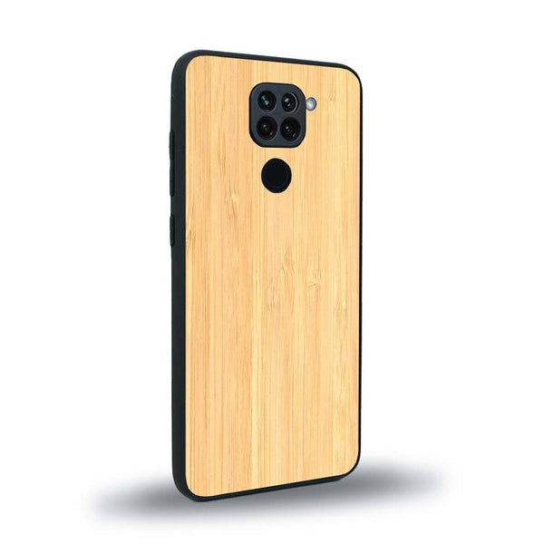 Coque de protection en bois véritable fabriquée en France pour Xiaomi Redmi Note 9 sans gravure avec un design minimaliste et moderne