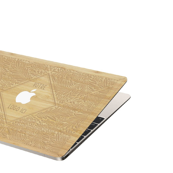 Cover Macbook Bambou - Personnalisable - Coque en bois