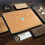 Cover Macbook Merisier - Coque en bois