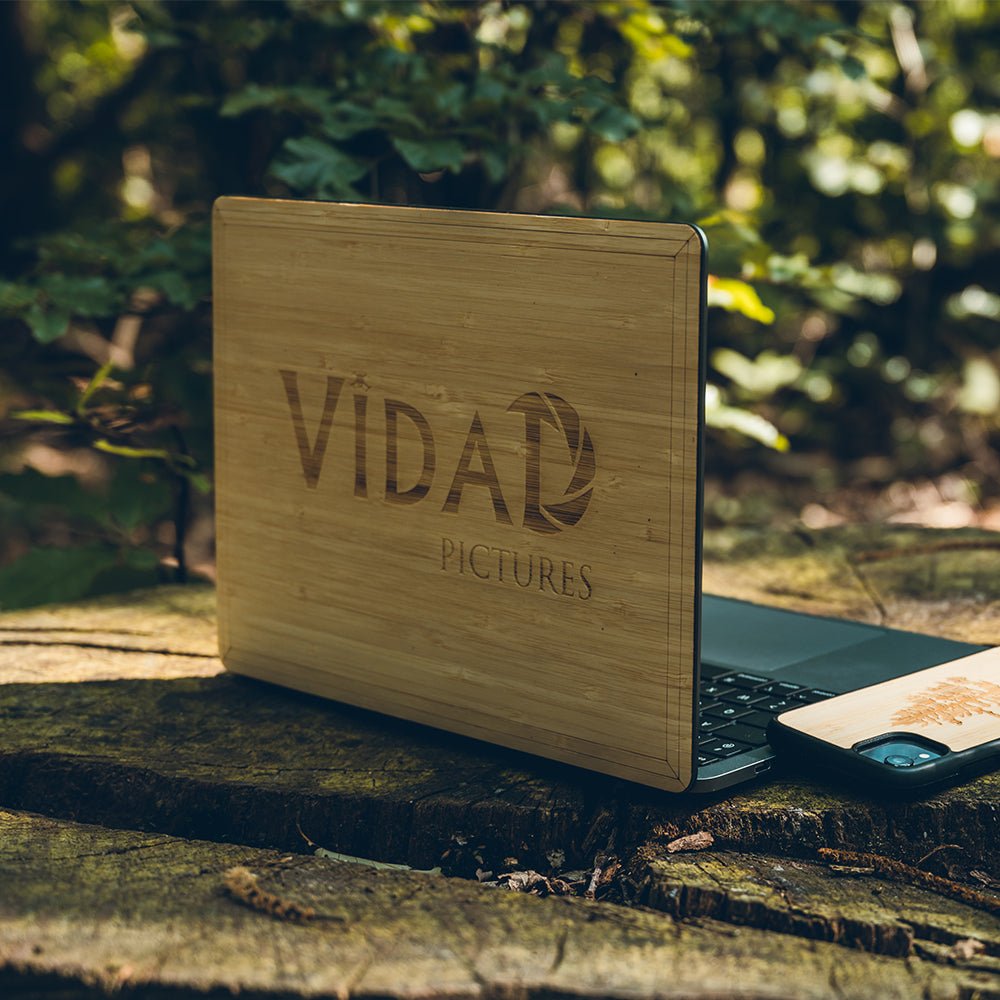 Cover Macbook Merisier - Personnalisable - Coque en bois