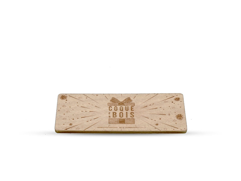 La Carte Cadeau en Bois - Coque en bois
