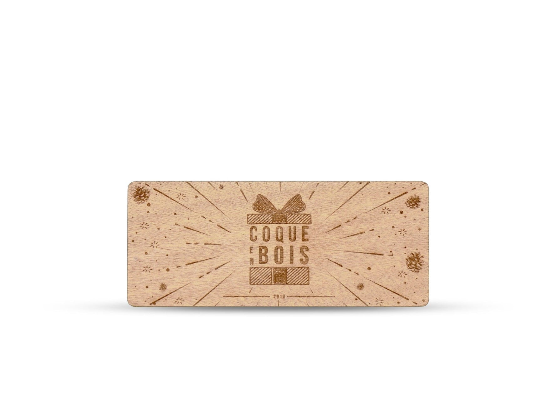 La Carte Cadeau en Bois - Coque en bois