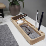 Organisateur de bureau - Le Minutieux - Coque en bois