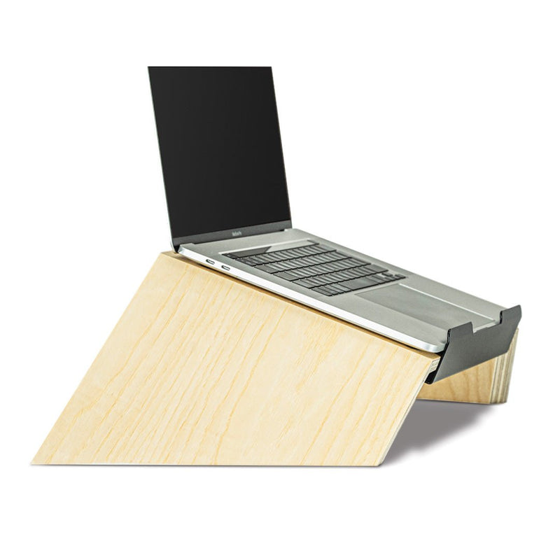 Support d'ordinateur - Le Consciencieux - Coque en bois