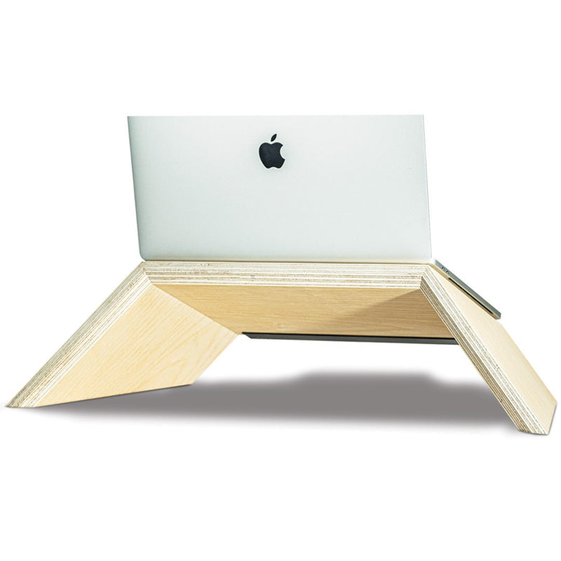Support d'ordinateur - Le Consciencieux - Coque en bois
