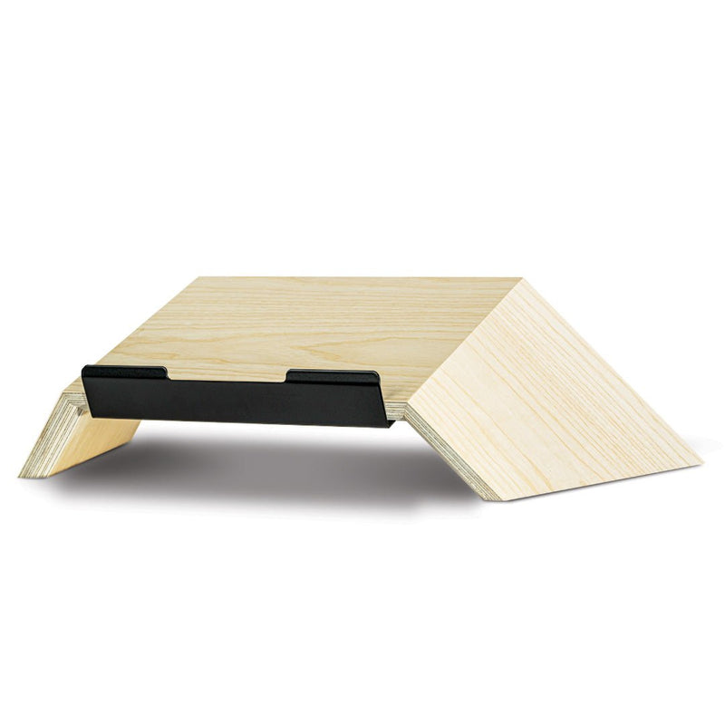 Support d'ordinateur - Le Consciencieux - Coque en bois